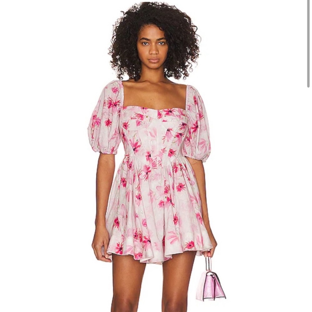 Bardot Kiah pink floral dress